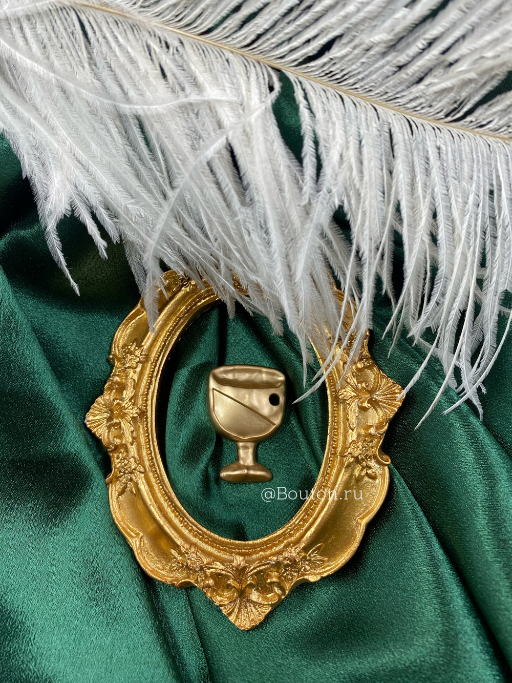 Пришивной элемент Скиапар. "Кубок" античное золото