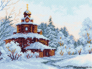 "Зима"-1218 канва с рисунком