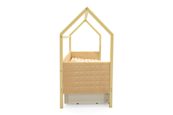 Детская кровать-домик мягкий Бельмарко Svogen бежевый
