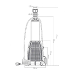 Насос погружной колодезный Водомет 55/50 А дф 4'' (0,60kВт, 55л/мин, напор 50м, кабель 20м) ДЖИЛЕКС