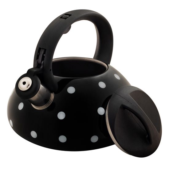 Чайник 2,5 л. из нержавеющей стали со свистком Ofenbach NB-100301 горошек