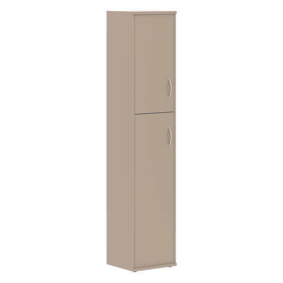 Шкаф колонка с глухой малой и средней дверьми СУ-1.8(L) Мокачино 406х365х1975 IMAGO