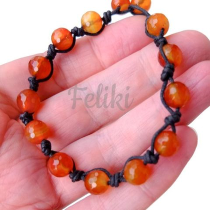 браслет из сердолика (б-0801-19)