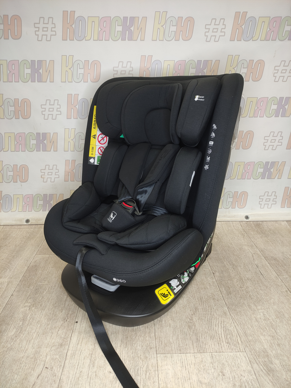 Автокресло детское Indigo SENCE ISOFIX I-SIZE 0-36 черный