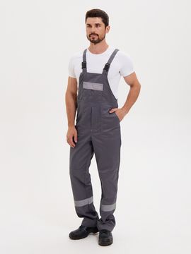 Костюм "Корпус" полукомбинезон (т.серый/черный/св.серый)