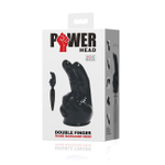 Насадка на вибромасажер Power Head в виде 2-х пальцев (Цвет черный ) (Цвет: черный)