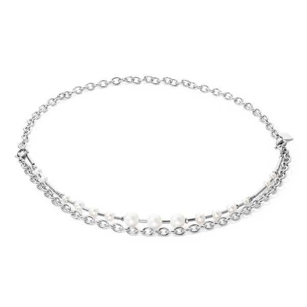 Колье Coeur de Lion White-Silver 1121/10-1417