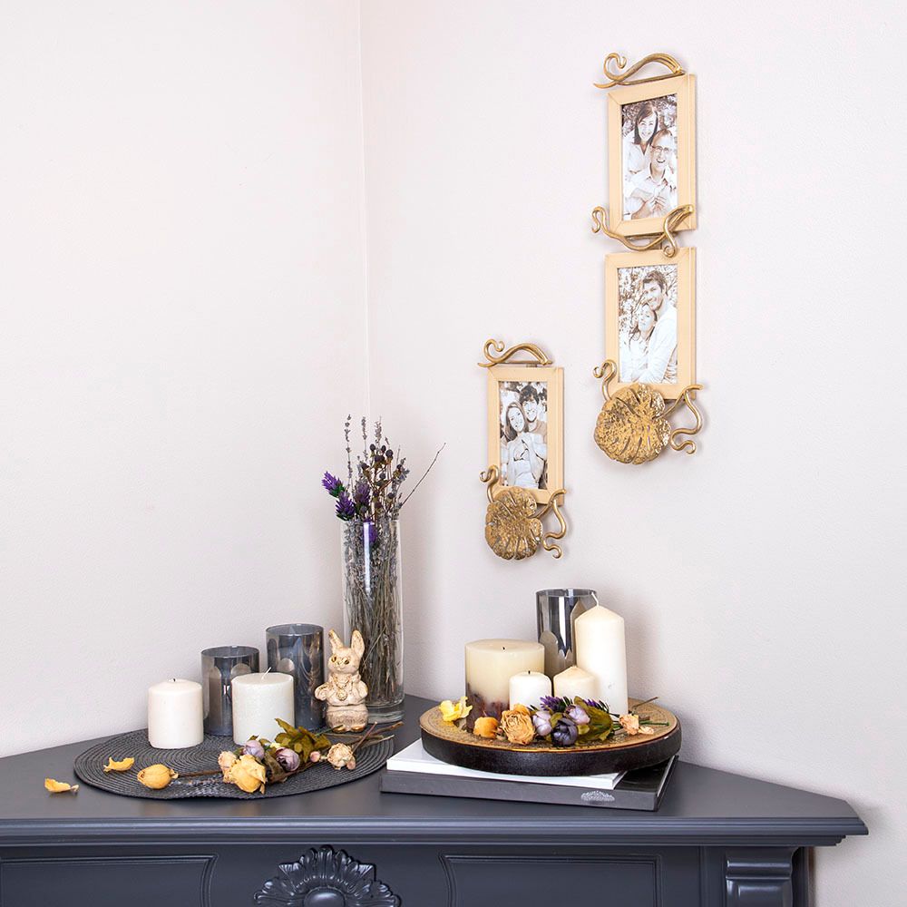 Фоторамка Monstera Deliciosa (Монстера) Айвори Мраморное золото