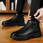 CHENGSHILUOTUO Elderly Insulated Shoes Men"s