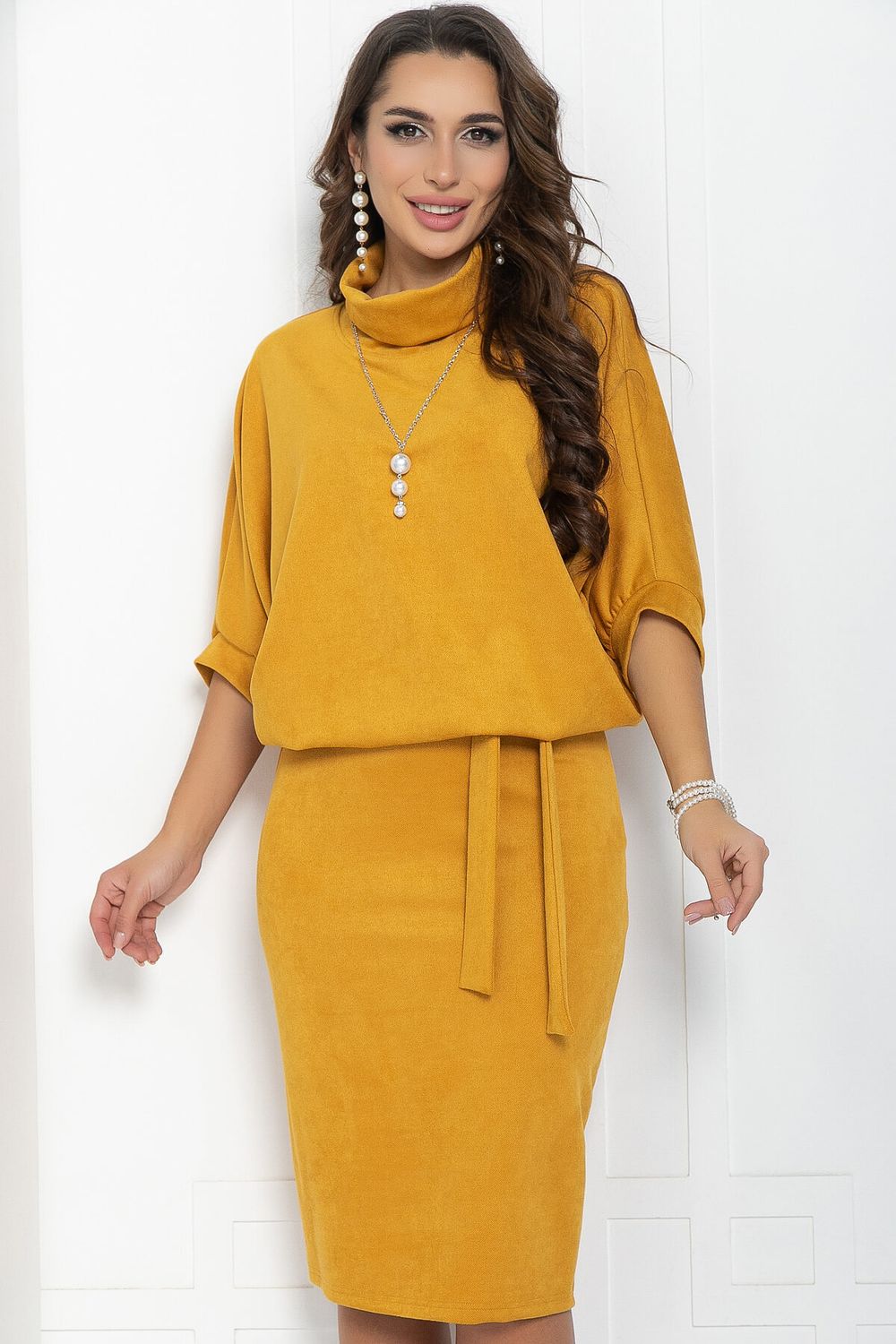 Платье Антония (горчица) П11883 LT Collection