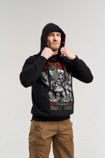 Худи Варгградъ мужская чёрная «Атака Мертвецов» без начёса