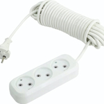 Удлинитель 3гнезда 10м без заземления ПВС 2200Вт 2x0.75мм² Союз (25)