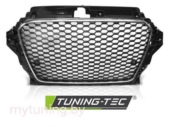 Решетка радиатора RS3 STYLE CHROME BLACK для Audi A3 V8