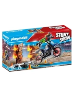 Набор Трюковой мотоцикл с горящим препятствием Playmobil 70533