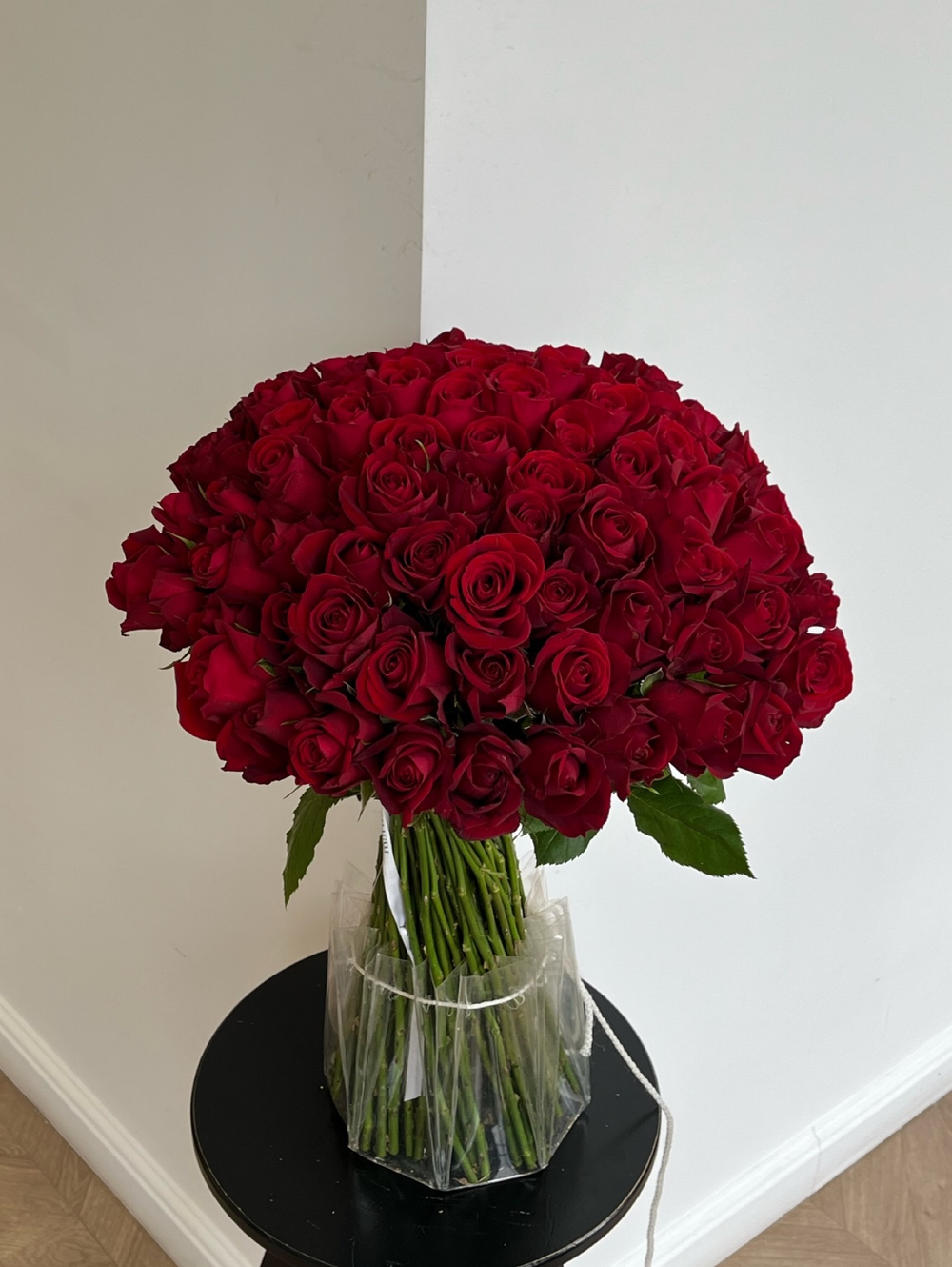 Букет из красной розы (50см) 101 шт под ленту