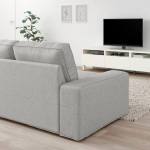 Диван 2-местный - IKEA KIVIK/КИВИК ИКЕА, светло-серый