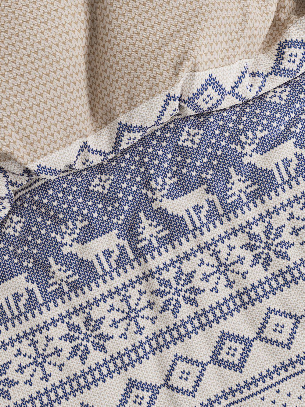 Пододеяльник перкаль Сказка "Скандинавия/Вязание" евро на молнии 200x215 см