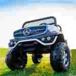 Детский электромобиль "Mercedes" UNIMOG синий