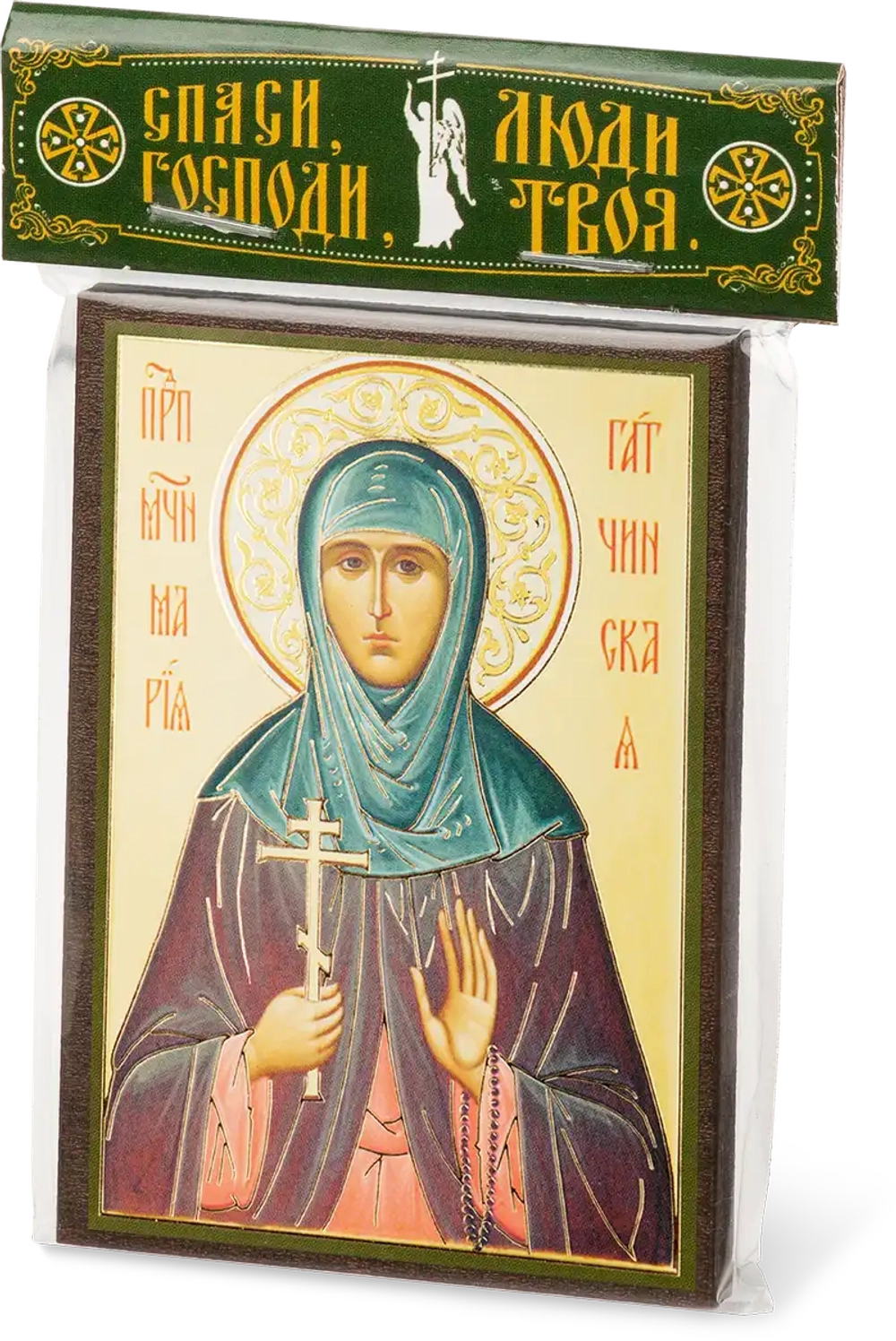 Икона "Мария Гатчинская" (поясная), 6х9 на МДФ-6