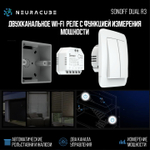 Умное двухканальное WiFi Реле Sonoff DUALR3, 15А/3300Вт (Работает с Алисой)