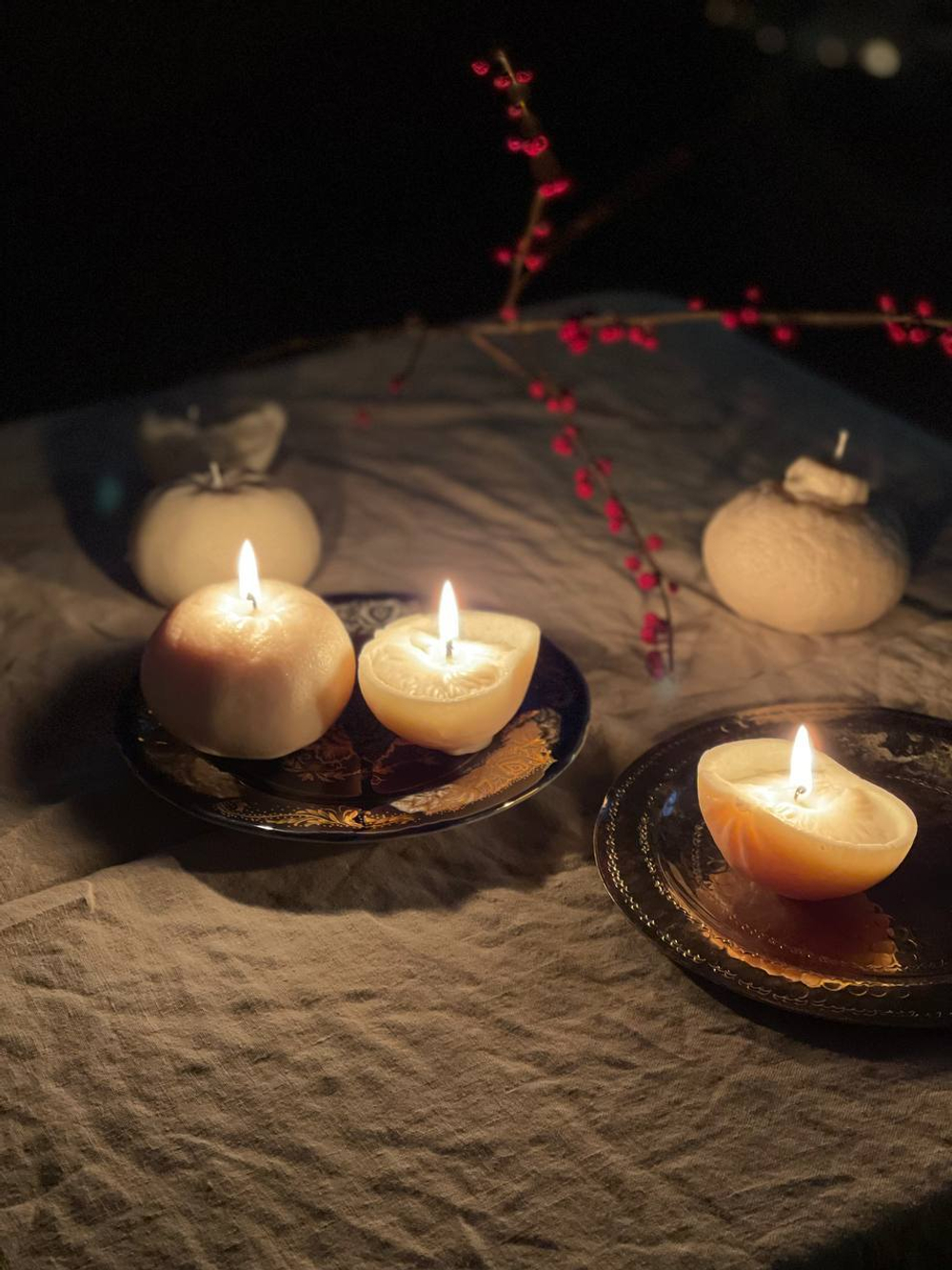 Набор свечей "Мандарины"