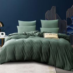 Комплект постельного белья Однотонный Сатин «Мятный бриз»