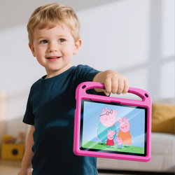 Детский чехол розового цвета на планшет iPad 10 (2022-) и iPad 11 (2025-) от Dux Ducis, серия Puff Series Case