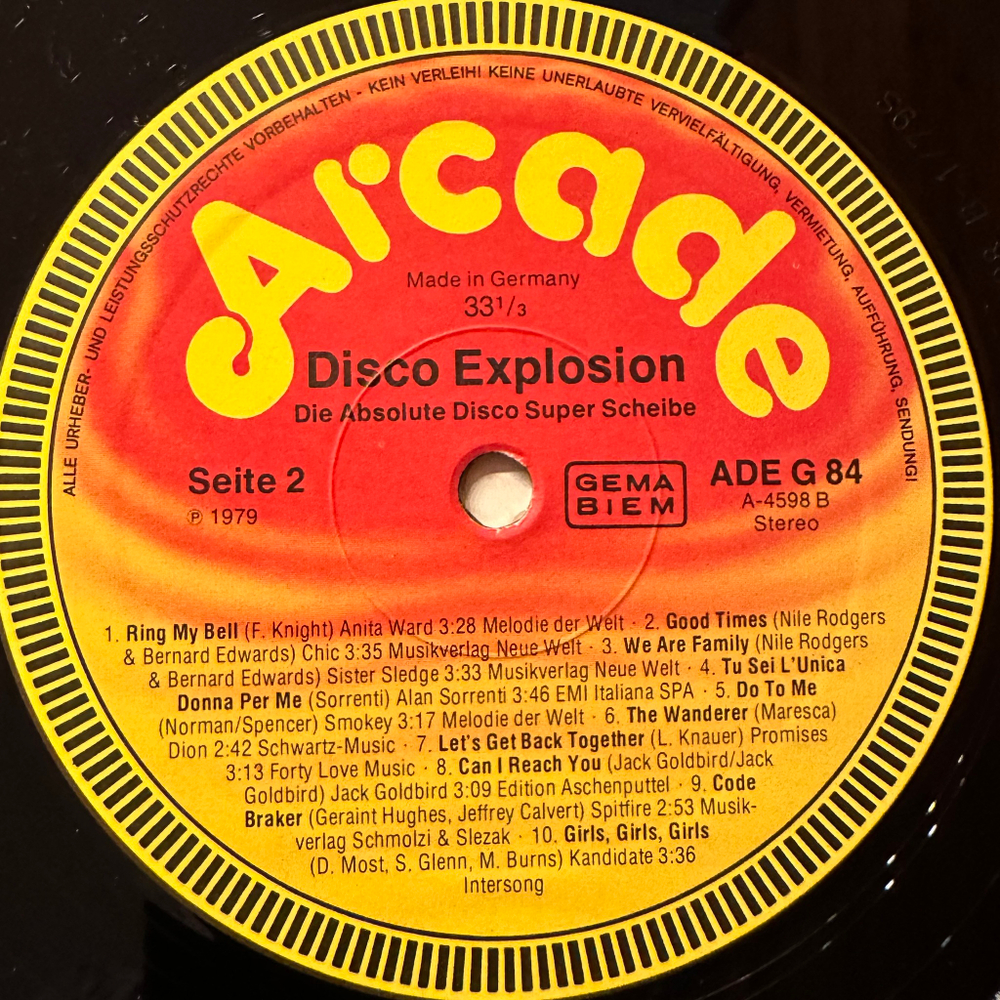 Сборник Disco Explosion (Германия 1979г.)