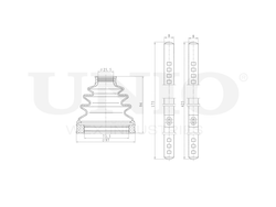 Пыльник ШРУСа (к-т) UNIO DUC-30064K