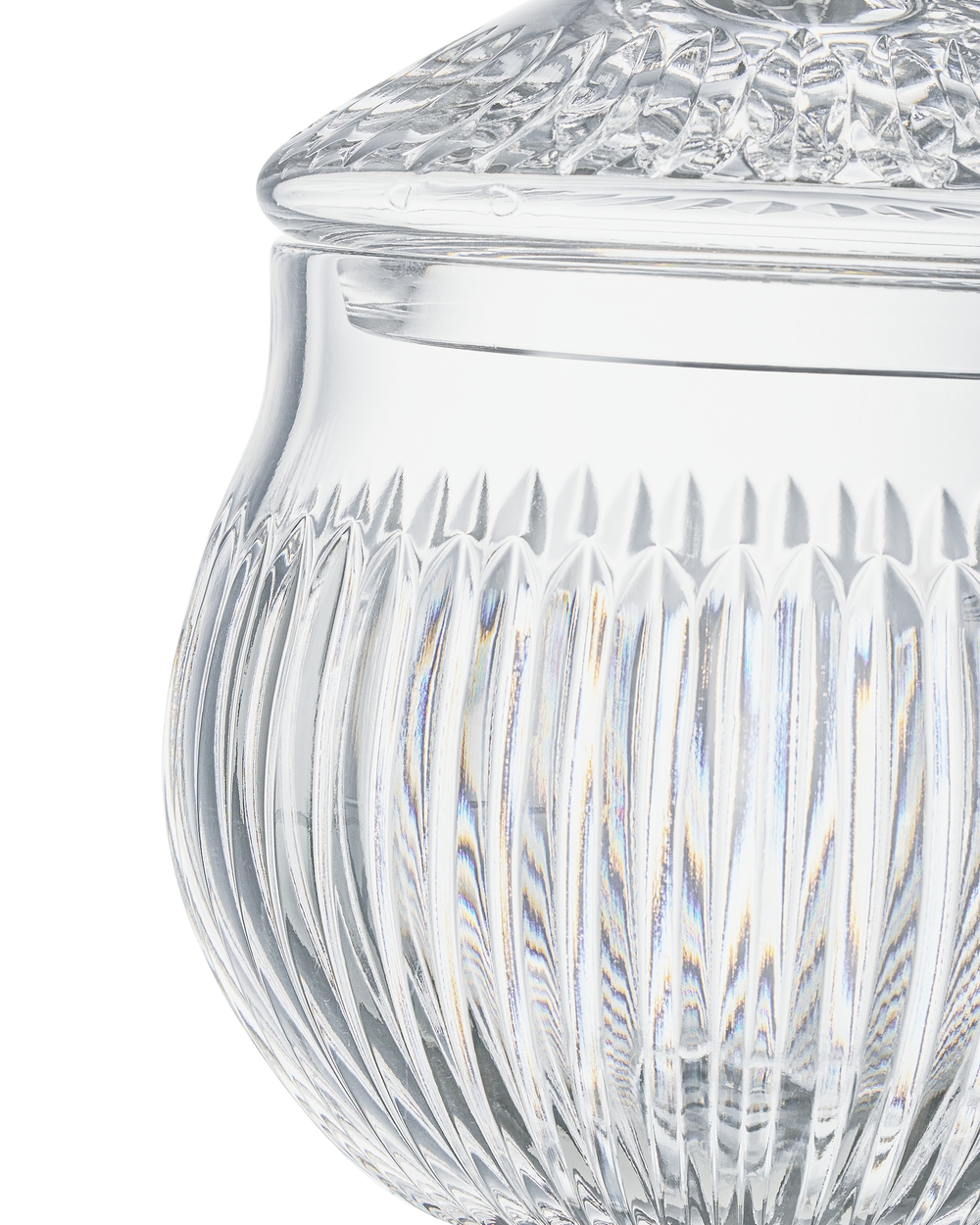 Конфетница с крышкой 17.5х23.5см Decor de table Дефанс прозрачная