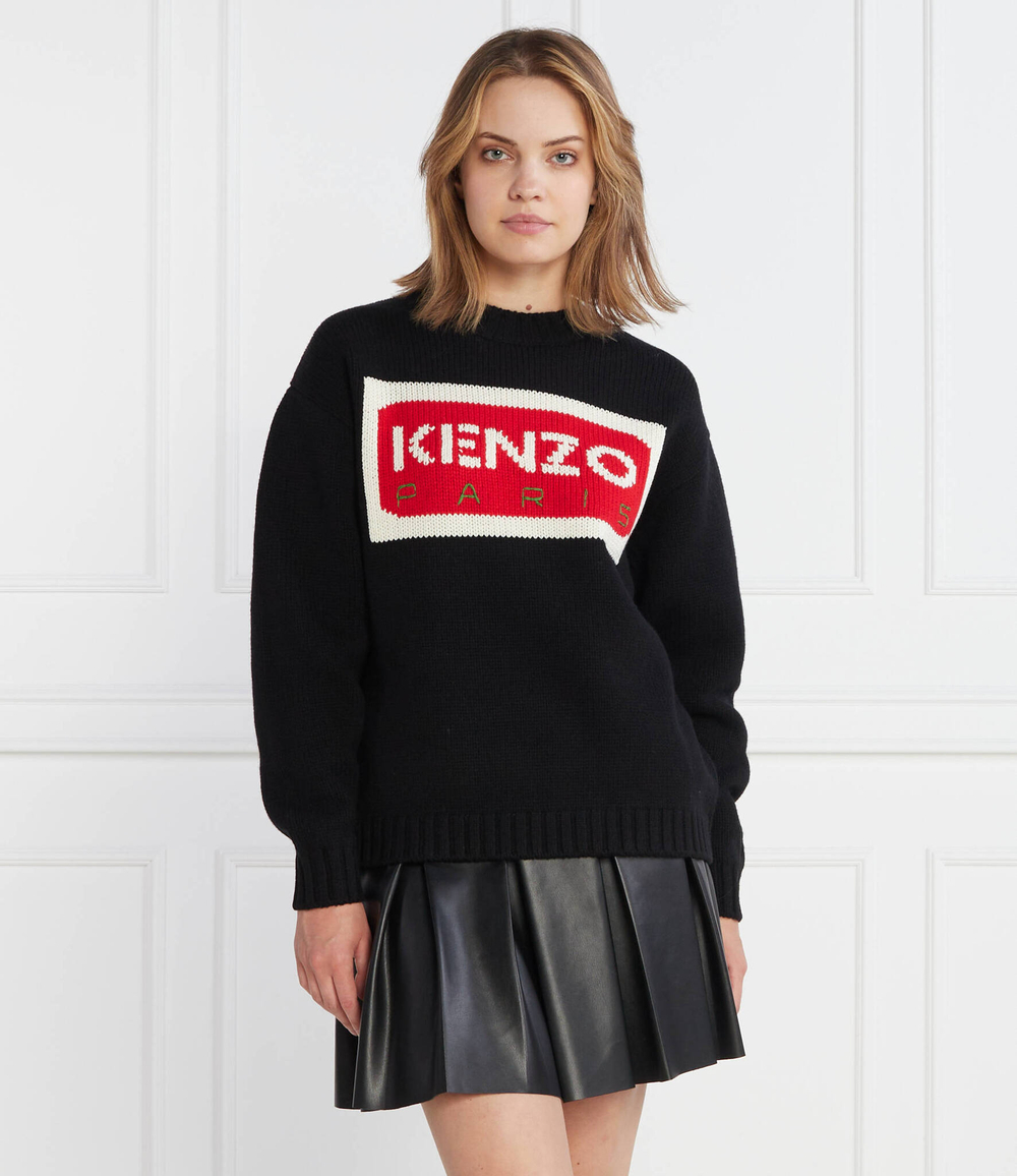 Хлопковый свитер Kenzo - черный(FD62PU4313LA)