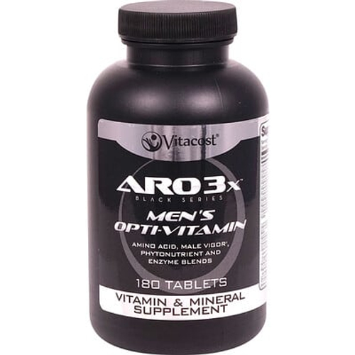 Vitacost, ARO3x™ Black Series, Opti-Vitamin, мультивитамины для мужчин, 180 таблеток