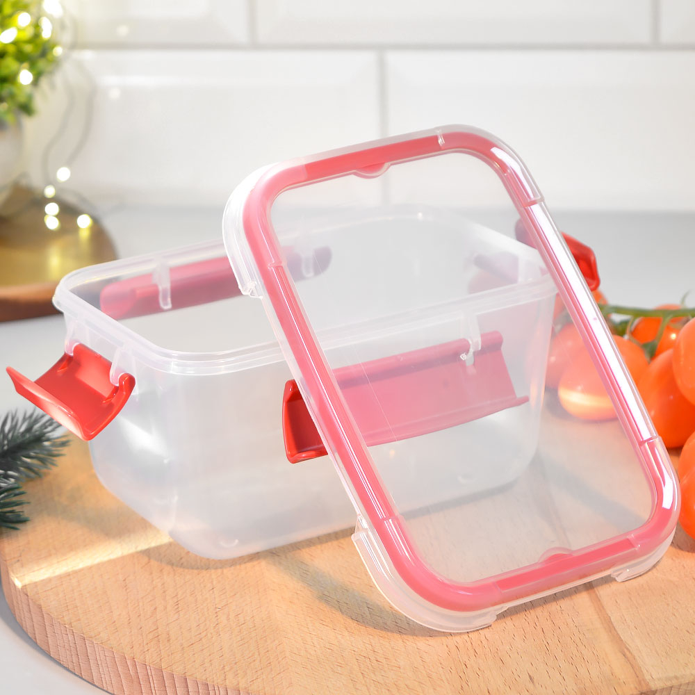 Контейнер 0,75л герметичный "Butterfly bright" (красный)