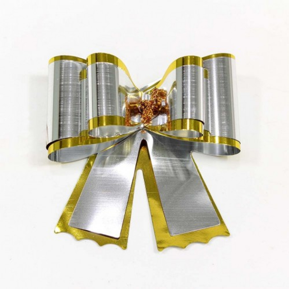 Бант Бабочка 3,2см Набор 8 шт двойной зеркальный (Микс)