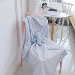 Плед 100х150 Sofi De MarkO Тедди голубой