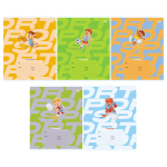 Тетрадь школьная А5 12л узкая линия "Чемпион"( BG)