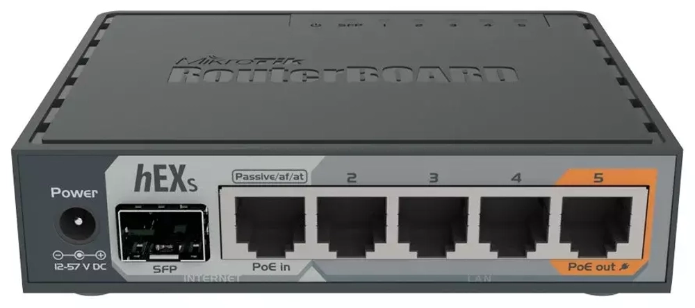 Маршрутизатор MikroTik hEX S RB760IGS