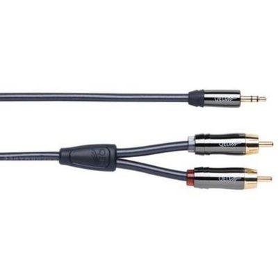 QED (QE6500) Performance J2P 1.5m Graphite, кабель Mini Jack на 2 RCA серии Performance 1.5 м