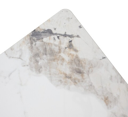 Стол М-City DISAUR Тик Так 90 Pandora Light Пандора, керамика, Черный каркас