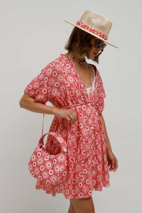 СУМКА НАДИЯ РОЗОВЫЙ ПРИНТ (розовый onesize)