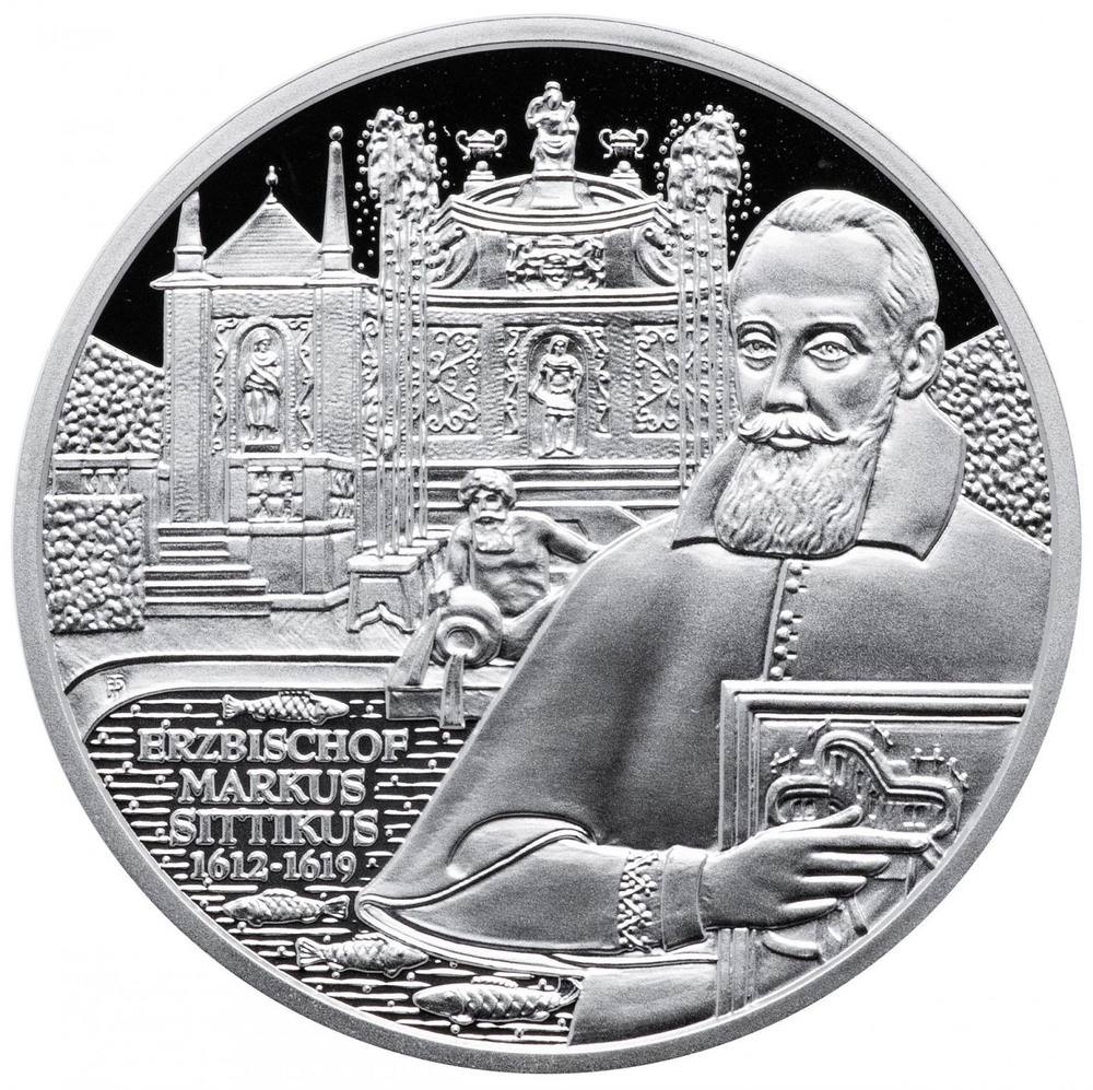 10 евро. Дворец Хельбрунн Замок. Австрия. 2004 год PROOF