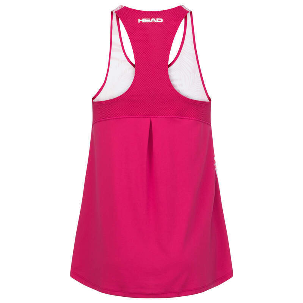 Футболка для девочки теннисная Head Agility Tank Top - mulberry/print vision