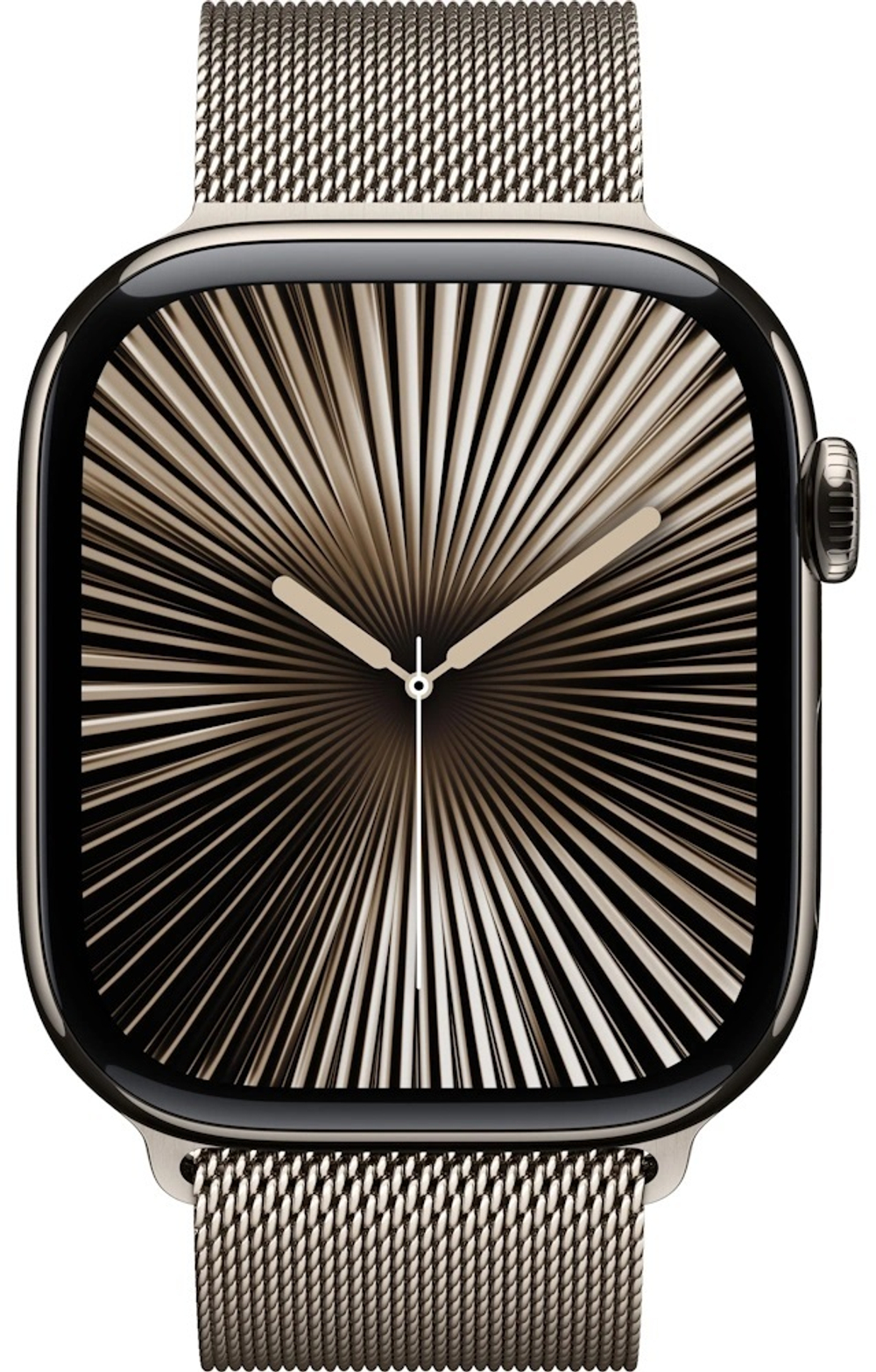 Apple Watch Series 10 GPS + Cellular, 46 мм, Natural Titanium, Миланская петля "Natural", размер M/L (MWYC3)