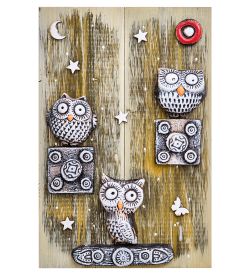 КоКо Шамель KK-816 Панно «Совиный слет» шамот
