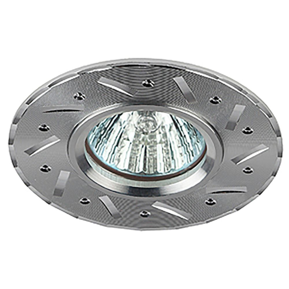 KL41 SL Светильник ЭРА литой алюминевый MR16,12V/220V, 50W серебро