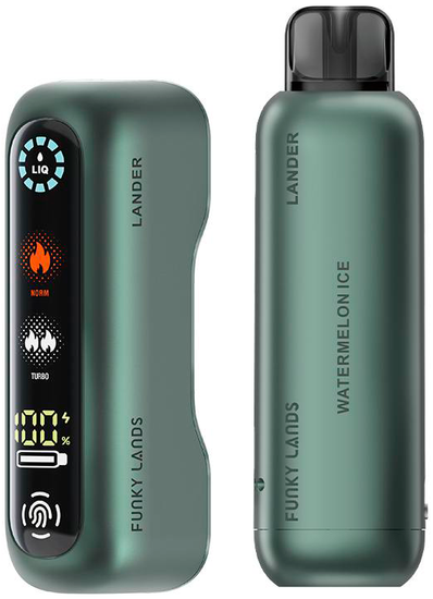 ОЭС (М) Funky Lands LANDER 20000 Green & Watermelon Ice (Ледяной арбуз)