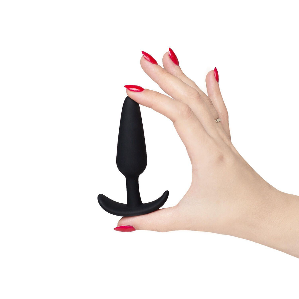 Черная анальная пробка для ношения Little Secret - 10 см. (Цвет: черный)