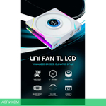 Комплект вентиляторов для корпуса Lian Li Uni Fan TL LCD 120 White 3шт (G99.12TLLCD3W.00)