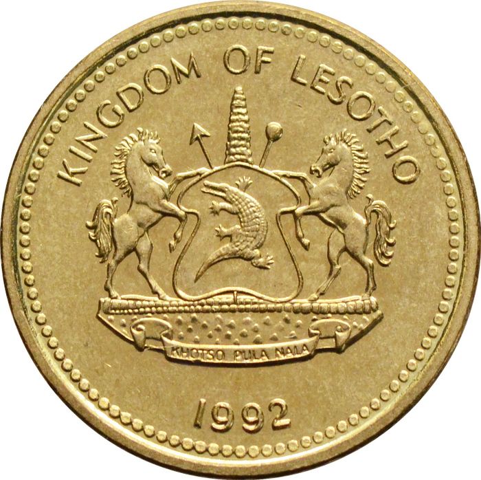 1 сенте 1992 Лесото UNC