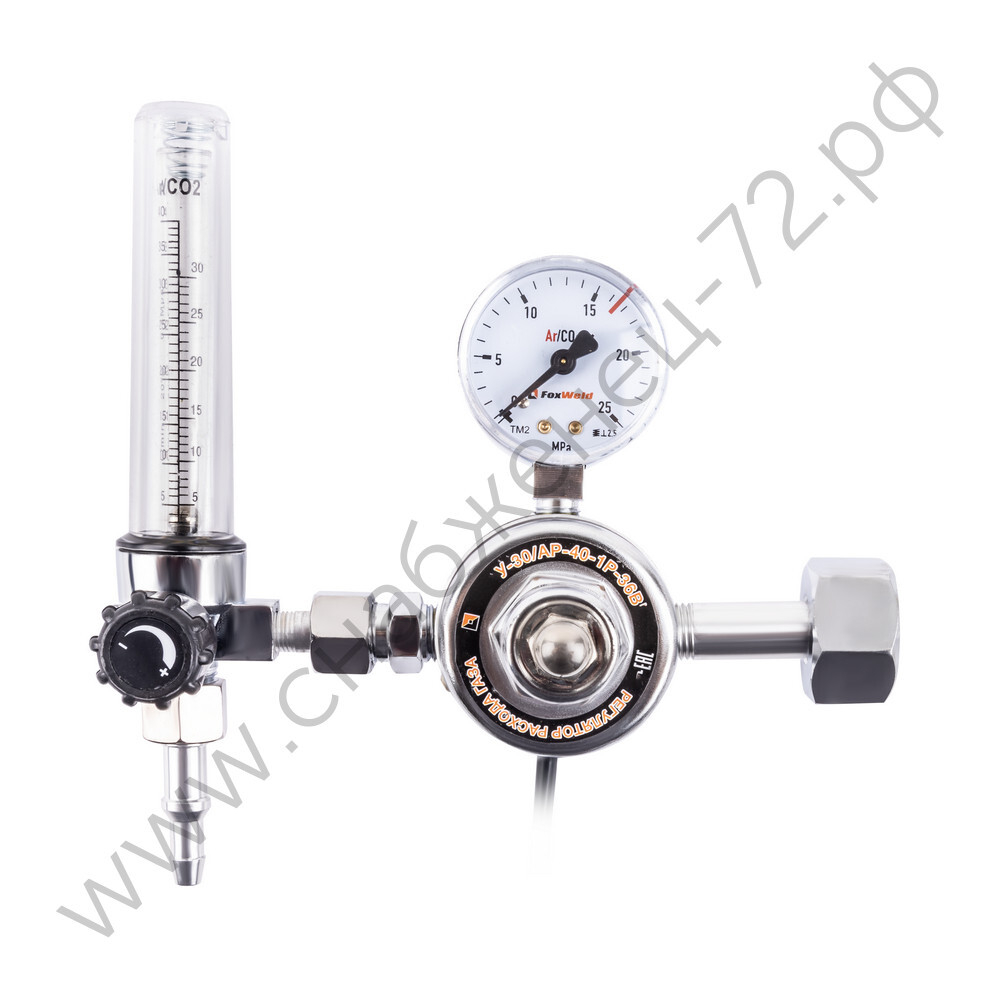 Регулятор расхода газа У-30/АР-40-1P-36В (универсальный, 1 манометр, подогреватель)